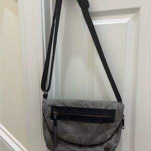 Gray Crossbody Bag